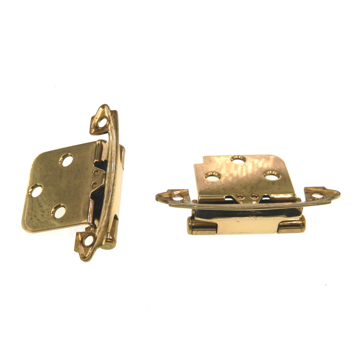 Pair Amerock Solid Brass Face Mount Variable Overlay Hinge Self-Closing BP1457-3