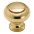 Amerock Hint of Heritage BP1464-3 Polished Brass 1 1/4" Cabinet Knob Pull