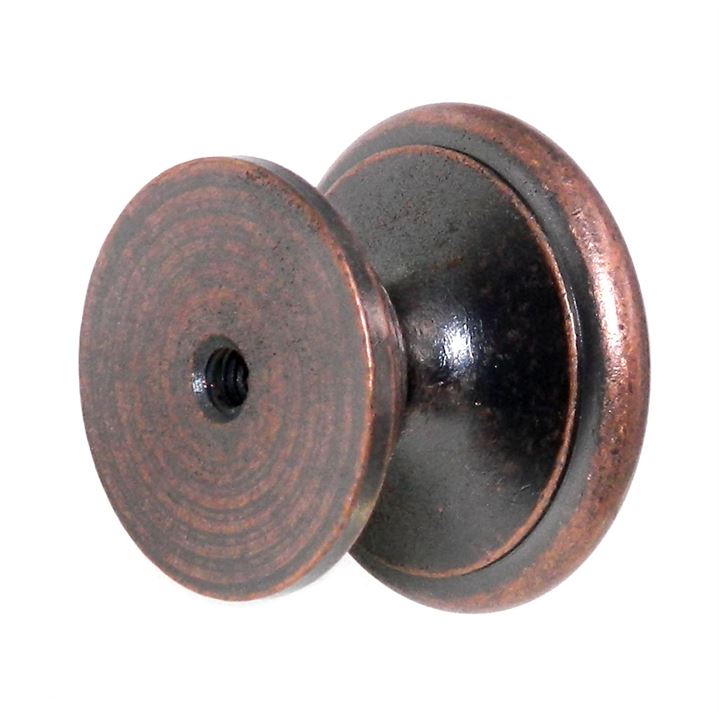 Amerock Hint of Heritage Weathered Copper 1 1/4" Round Cabinet Knob BP1466-WC