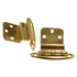 Pair of Amerock Merit Bright Brass 3/8" Inset Hinges Non Self-Closing BP1526-M3