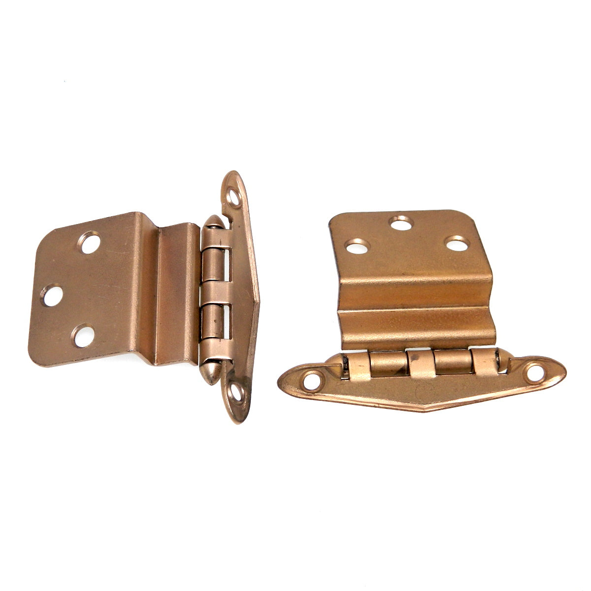 Pair Amerock Merit Dull Bronze 3/8" Inset Hinges Non Self-Closing BP1529-10