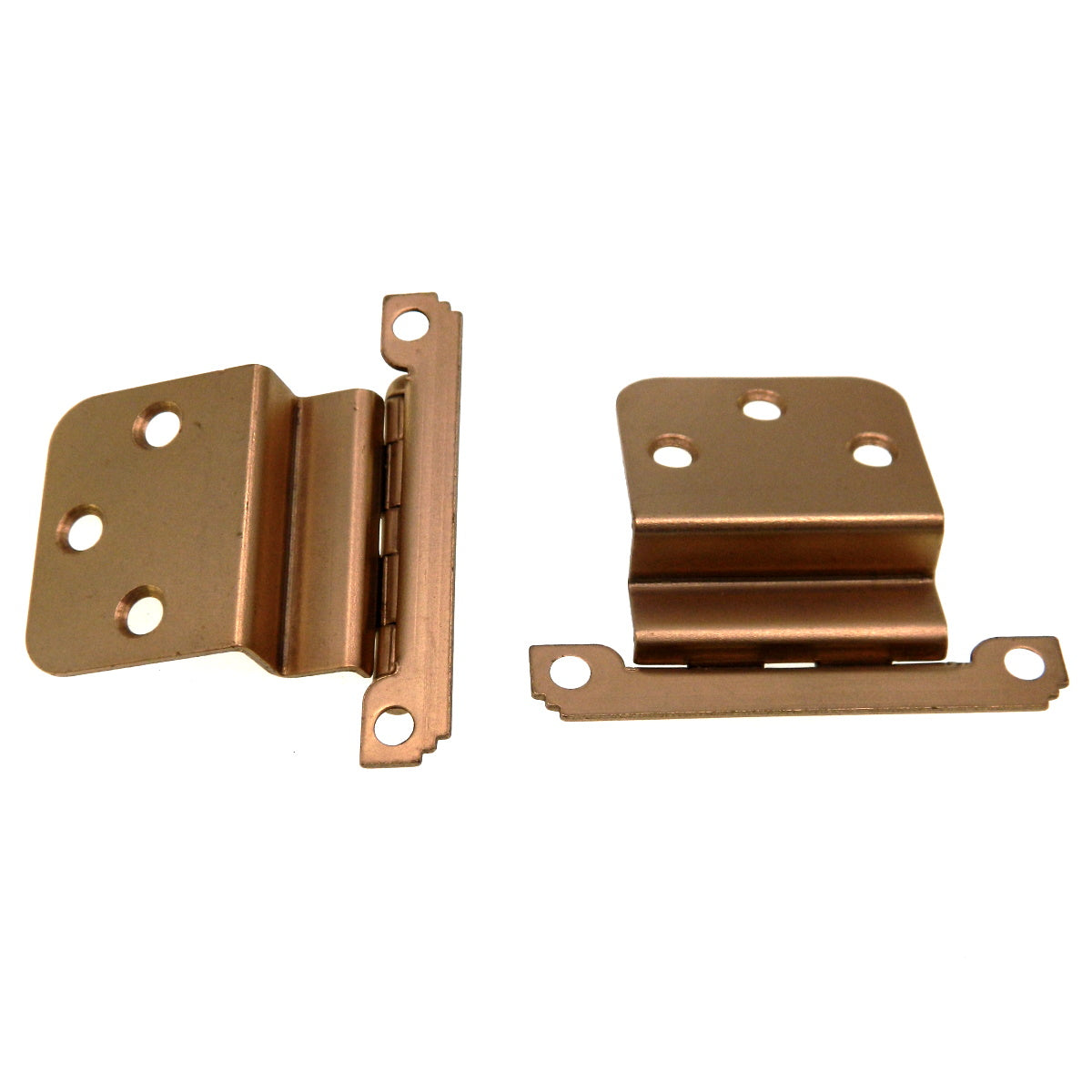 Pair Amerock Merit Dull Bronze 3/8" Inset Hinges Non Self-Closing BP1535-10