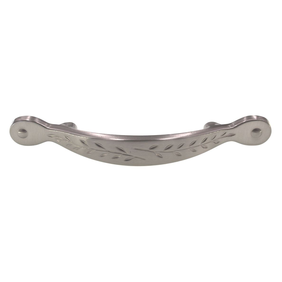 Amerock Inspirations Leaf Cabinet Arch Pull 3" Ctr Satin Nickel BP1580-G10