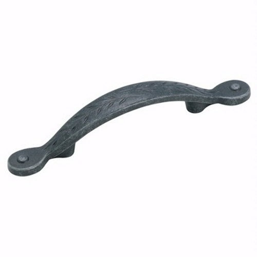 BP1580-WID Wrought Iron Dark 3"cc Leaf Cabinet Handle Pulls Amerock Inspirations