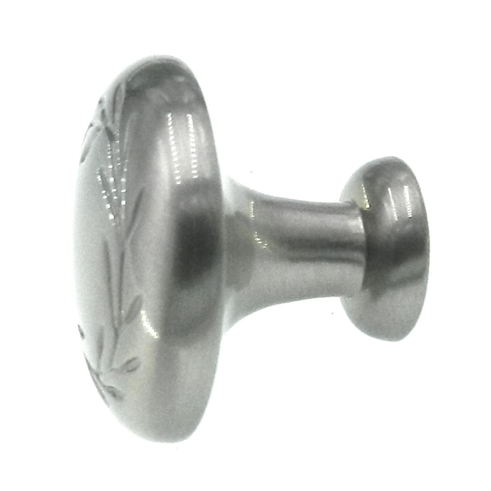 Amerock Nature's Splendor Satin Nickel 1 3/8" Leaf Cabinet Knob BP1581G10