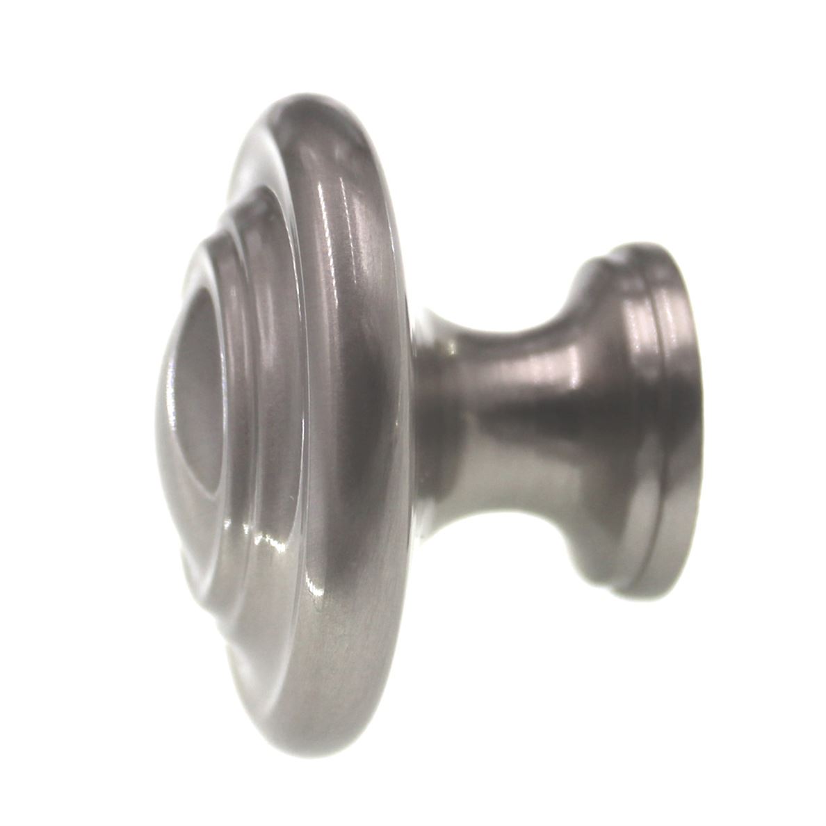 Amerock Inspirations Satin Nickel 1 3/4" Ridged Cabinet Knob BP15862G10