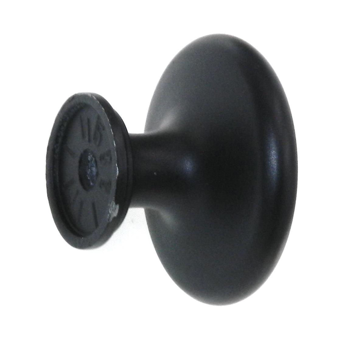 Amerock Inspirations 1 3/8" Flat Black Ringed Cabinet Knob Pull BP1586-FB