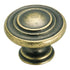 Amerock Inspirations BP1586-R2 Weathered Brass 1 3/8" Ringed Cabinet Knob Pull