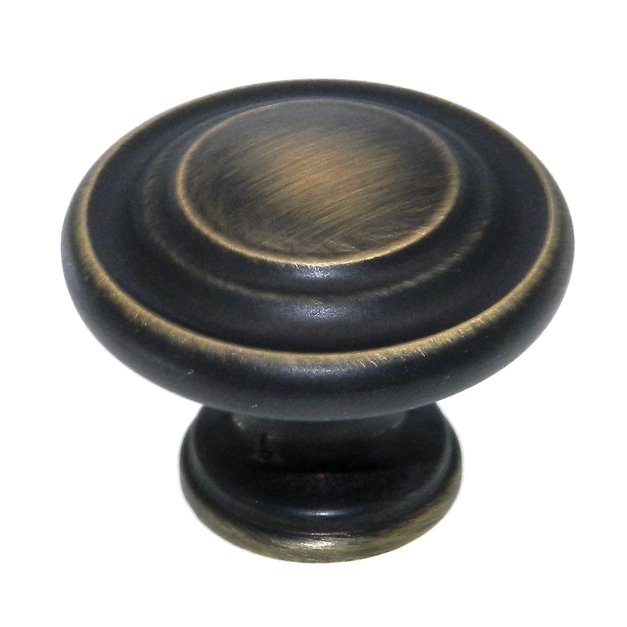 Amerock Inspirations Roman Bronze 1 3/8" Round Disc Cabinet Knob BP1586-RB