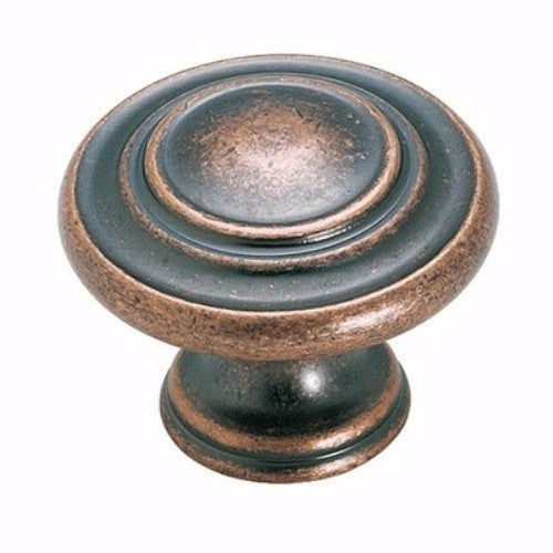 BP1586-WC Tirador de perilla para gabinete con anillos de cobre desgastado de 1 3/8" Amerock Inspirations