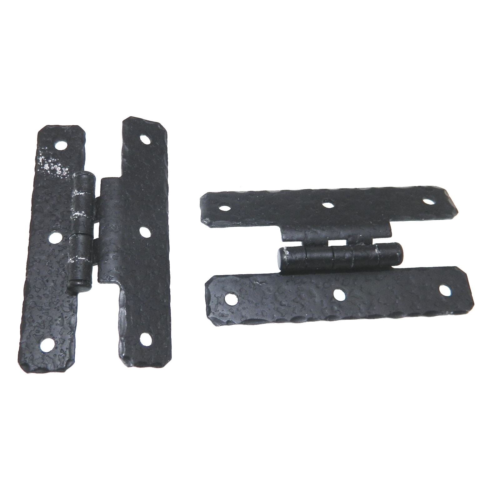 Pair Amerock Hammered Colonial Black 3/8" Offset "H" Hinges A1652-CB