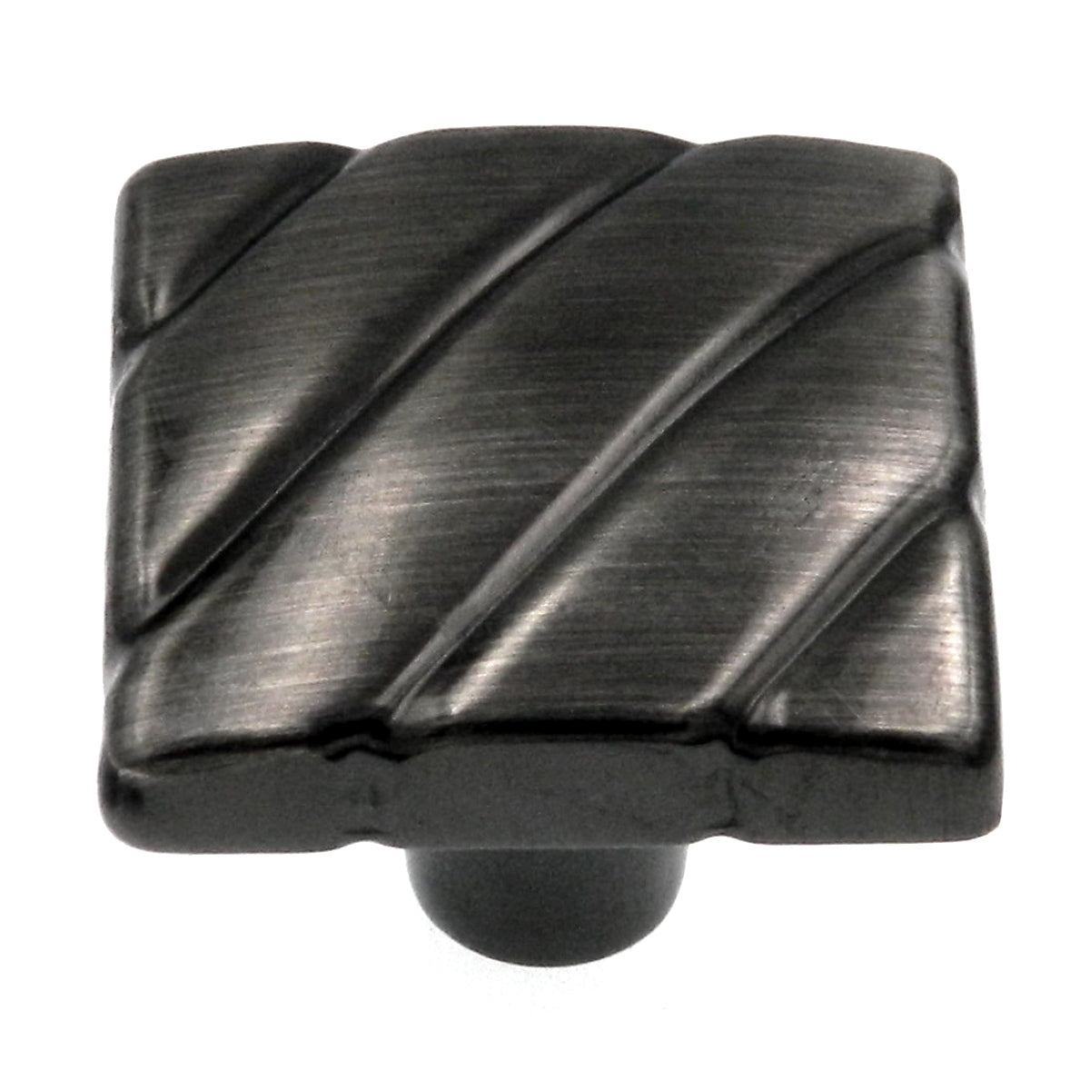 Amerock Design Details Pewter 1 1/4" Square Cabinet Pull Knob BP1825PWT