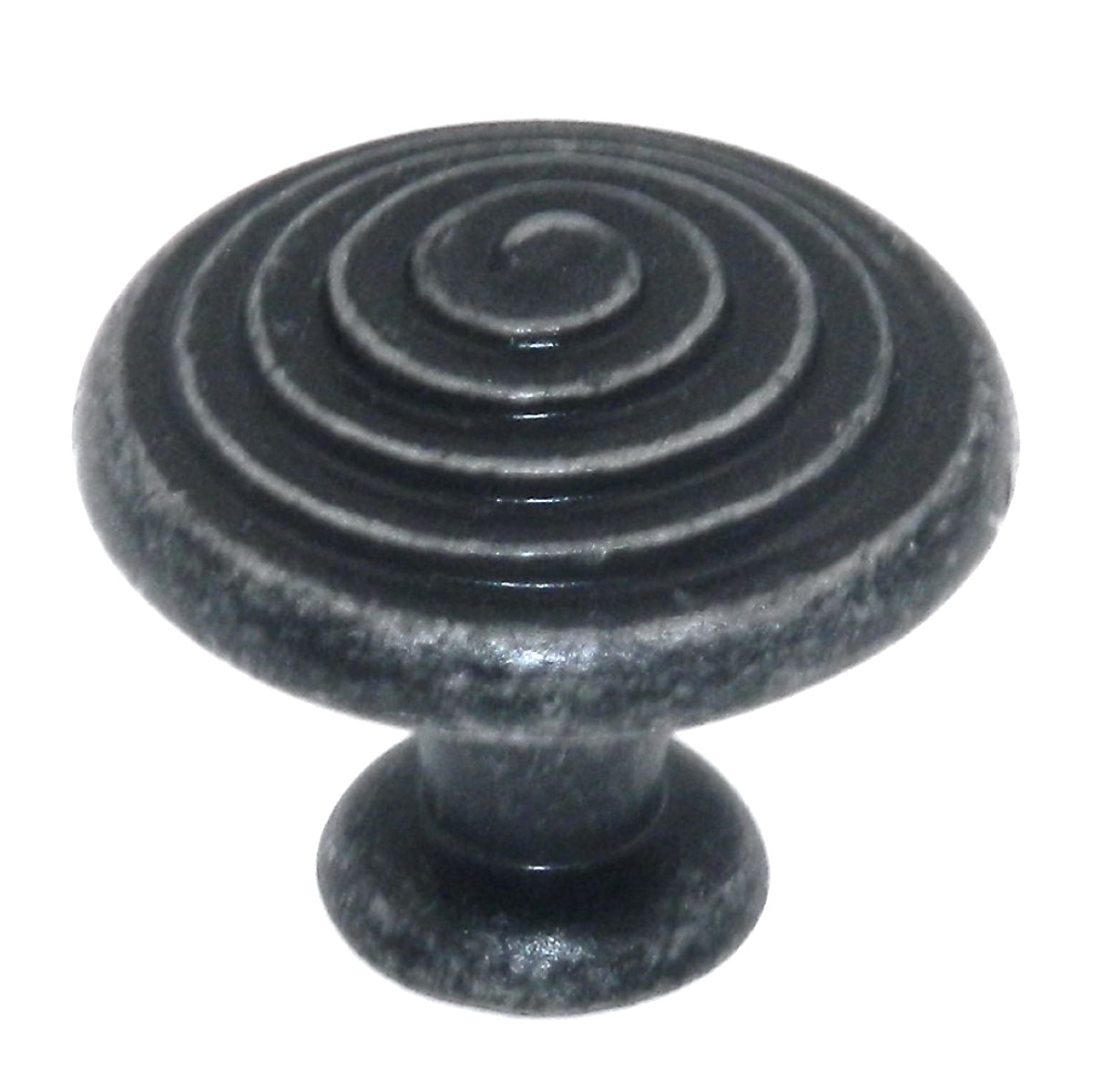 Amerock Divinity Wrought Iron Dark 1 1/4" Swirl Cabinet Pull Knob BP19252WID