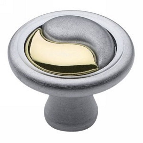 Amerock Yin Yang BP19255-CCB Brushed Chrome 1 1/4" Cabinet Knob Pull