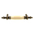 Amerock Light Brass Almond Ceramic Center 3" Ctr. Cabinet Bar Pull BP1926-LBA