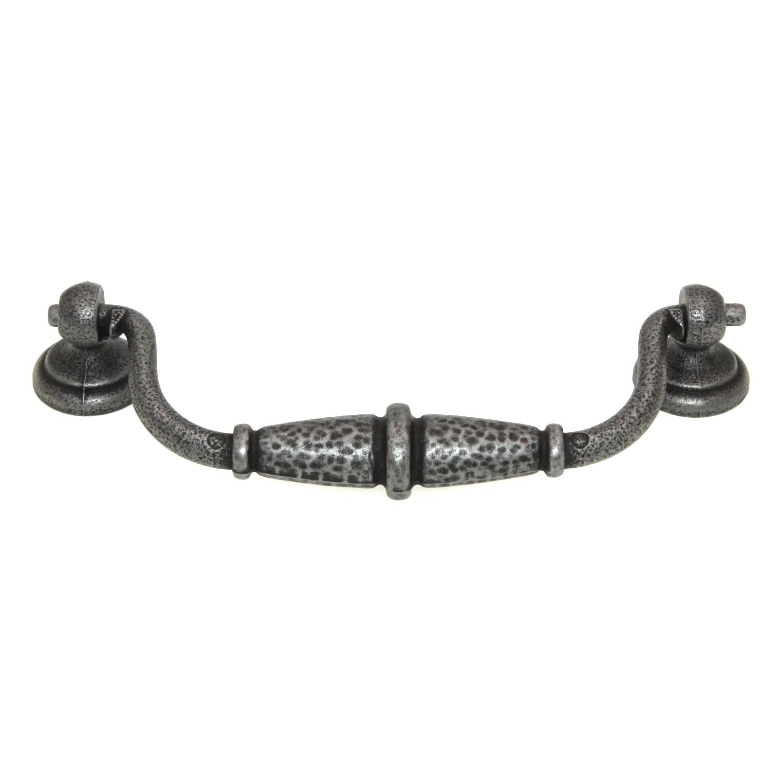 Amerock Village Classics Hammered Iron 5" (128mm) Ctr Swing Bail Pull BP19303RIN