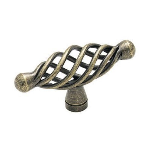 Amerock Village Classics BP19321-R2 Weathered Brass 2 9/16" Birdcage Cabinet Knob Pull