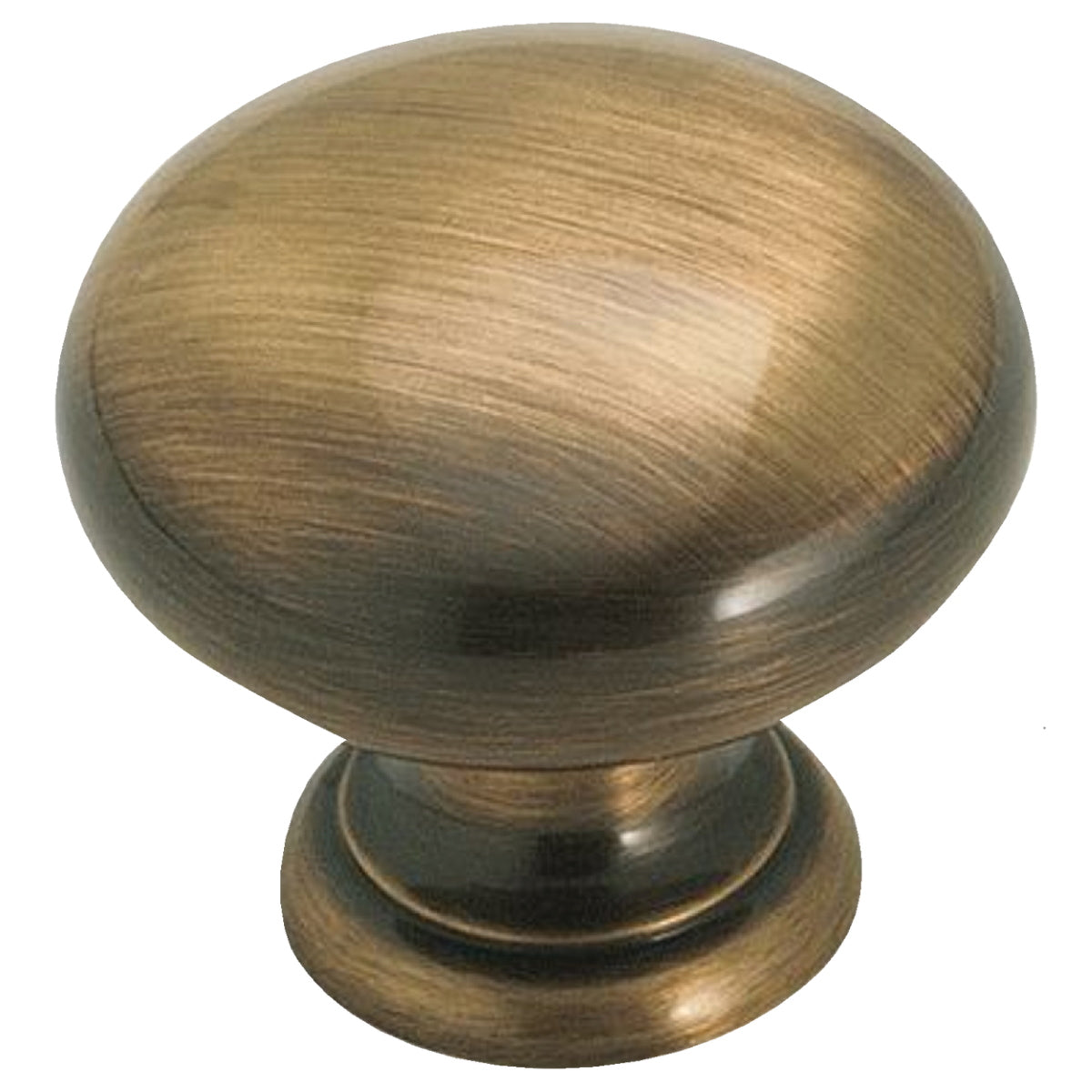 Amerock Brass Classics Antique English Solid Brass 1 1/4" Cabinet Knob BP1950-AE