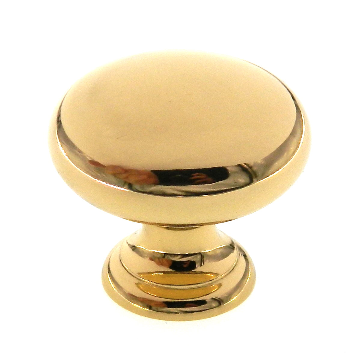 Amerock Brass Classics Bright Brass Solid Brass 1 1/4" Cabinet Knob BP1950-B