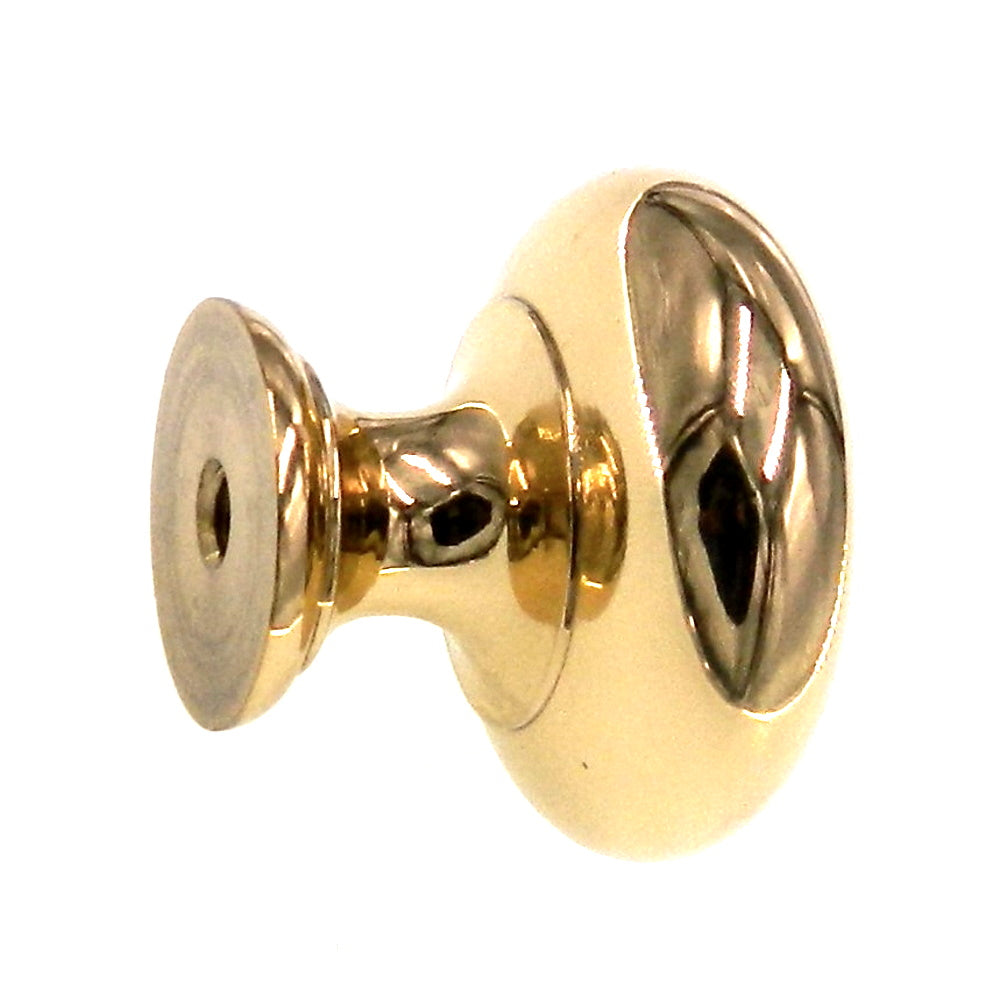 Amerock Brass Classics Bright Brass Solid Brass 1 1/4" Cabinet Knob BP1950-B