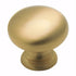 Amerock Brass Classics Brushed Brass Solid Brass 1 1/4" Cabinet Knob BP1950-BRB