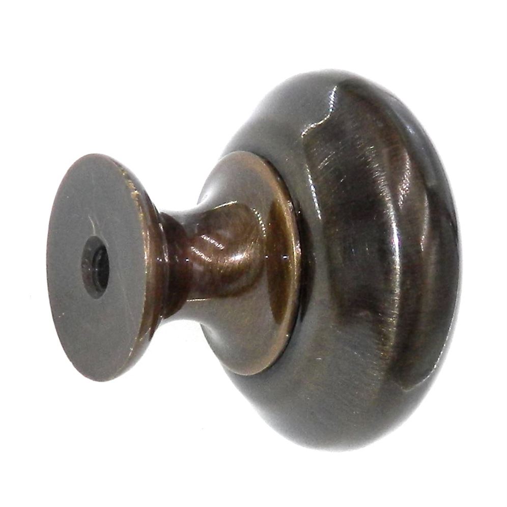 Amerock Solid Brass Antique English 1 1/4" Mushroom Cabinet Knob BP1950H-AE