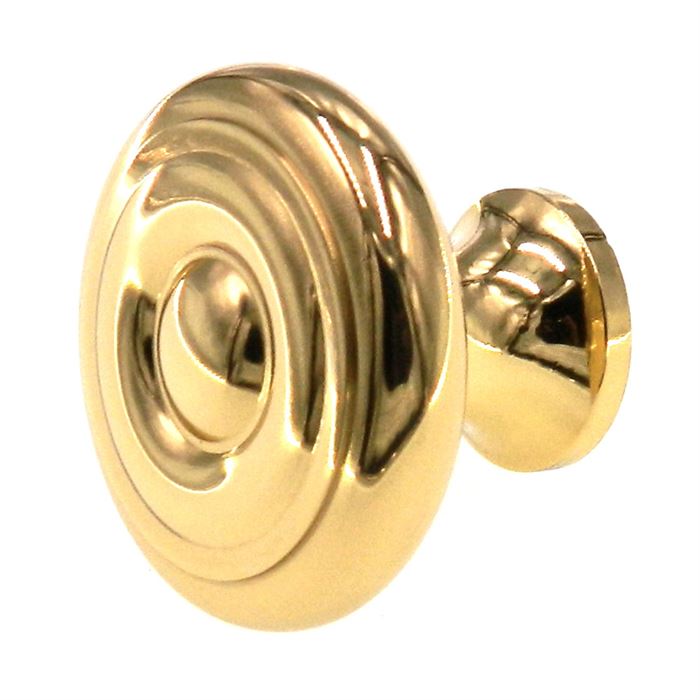 Amerock Allison Solid Brass 1 1/4" Ridged Cabinet Knob BP1953-B