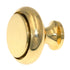 Amerock Metal Finishes 1 1/4" Polished Brass Solid Brass Flat-Top Cabinet Knob Pull BP1956-B