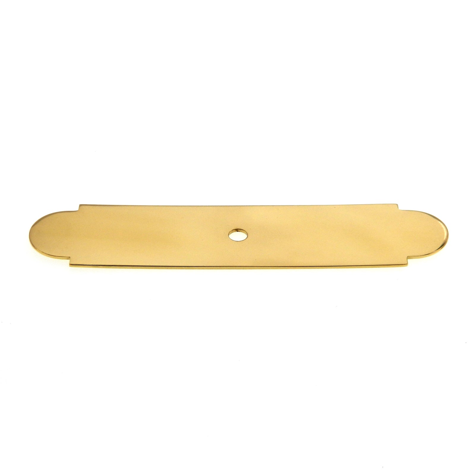 Amerock Advantage Bright Brass 4" Solid Brass Cabinet Knob Backplate BP1973-B