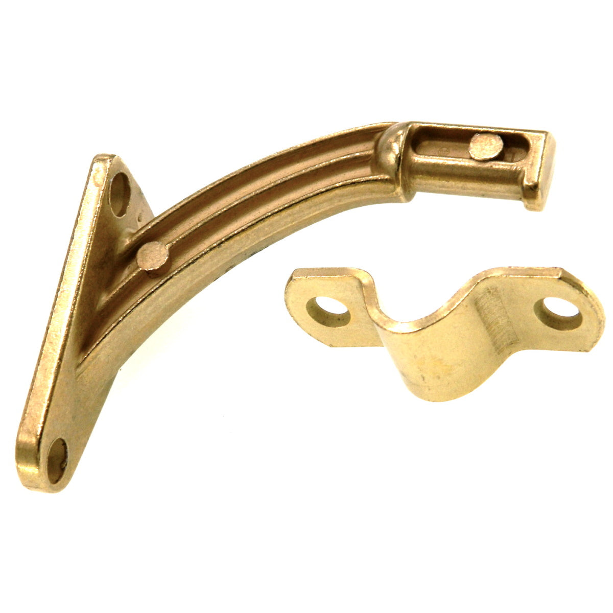 Amerock 3" Stair Handrail Bracket Heavy Weight Polished Brass BP2266-3