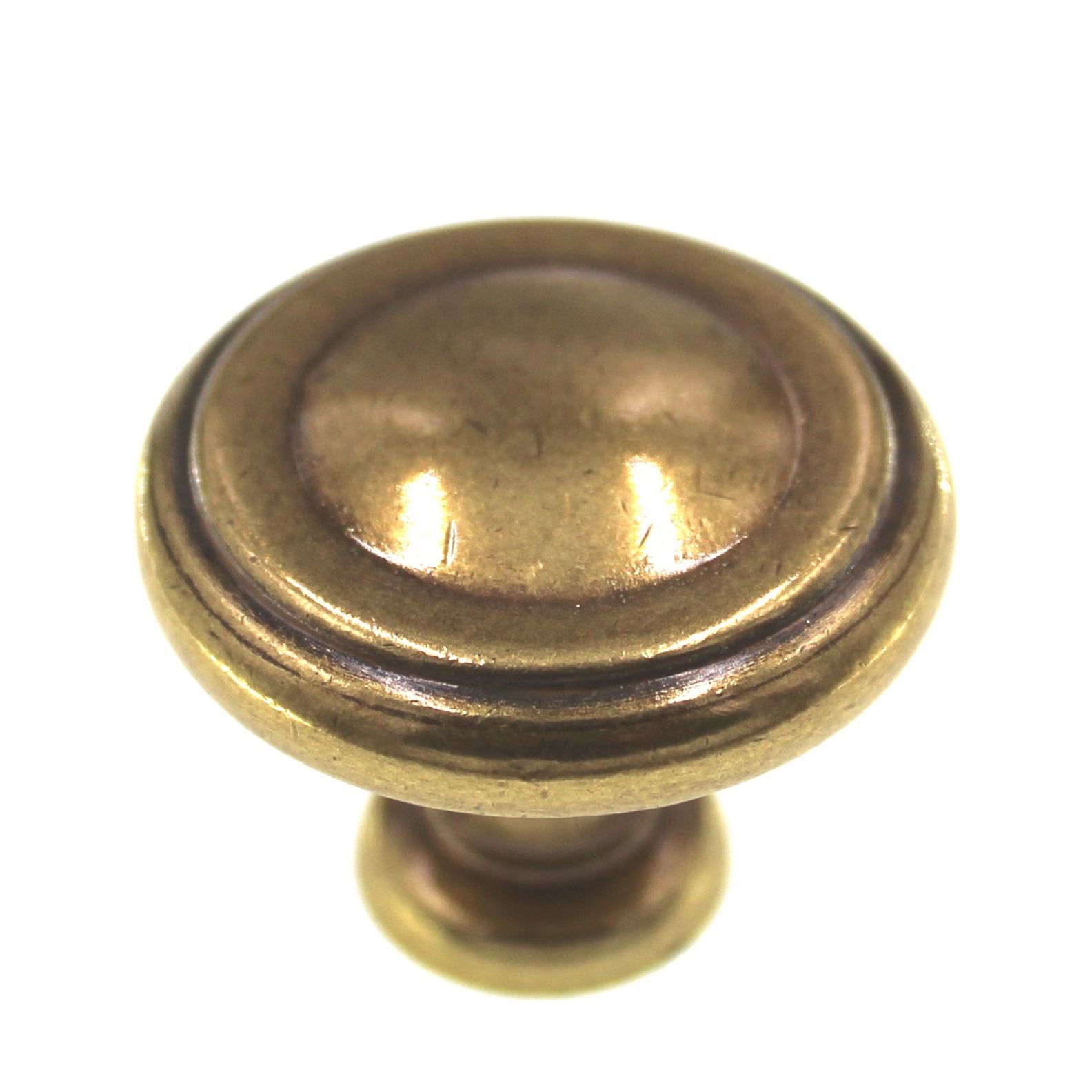 Amerock Hint of Heritage Regency Brass 1 1/4" Round Cabinet Knob BP2370-R1