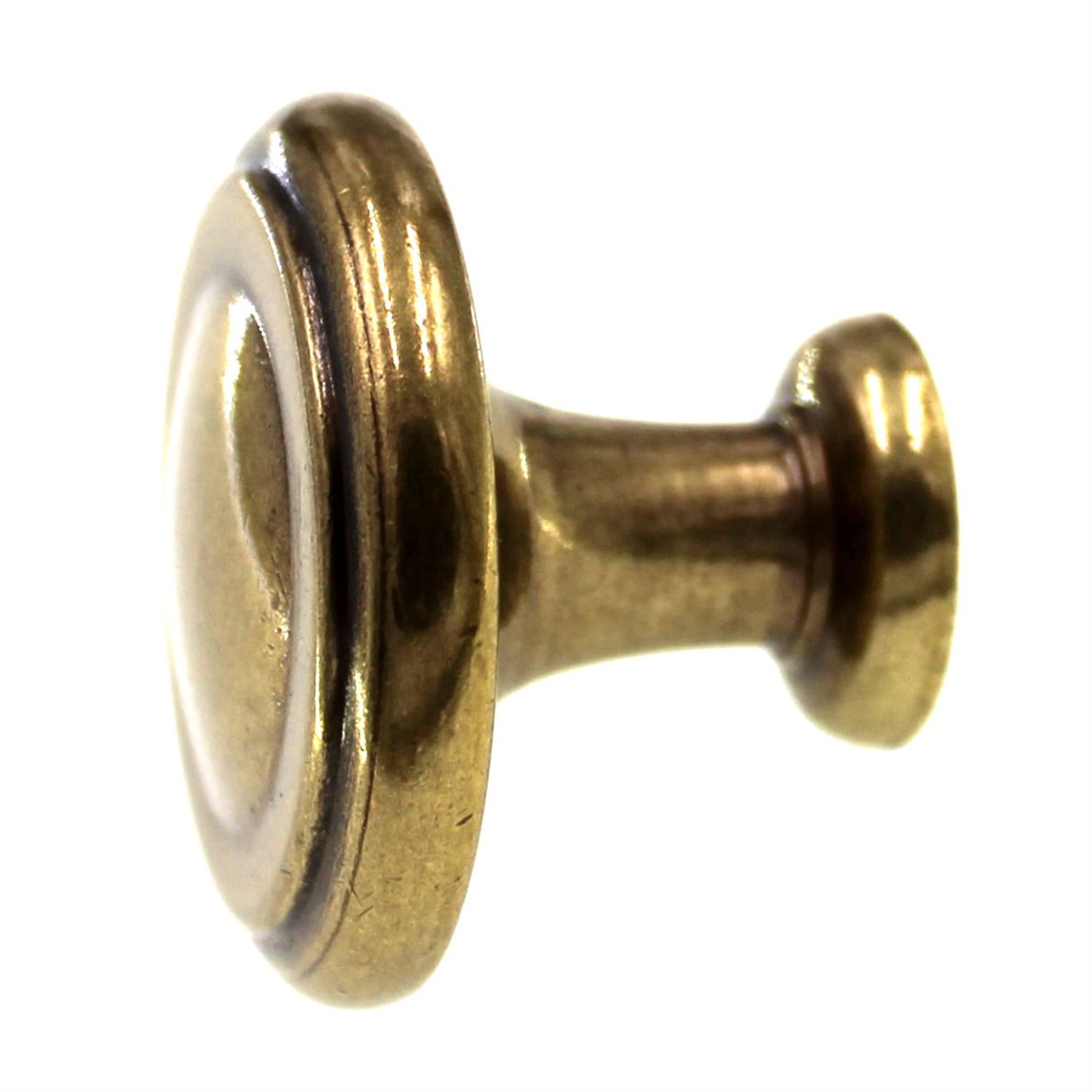 Amerock Hint of Heritage Regency Brass 1 1/4" Round Cabinet Knob BP2370-R1