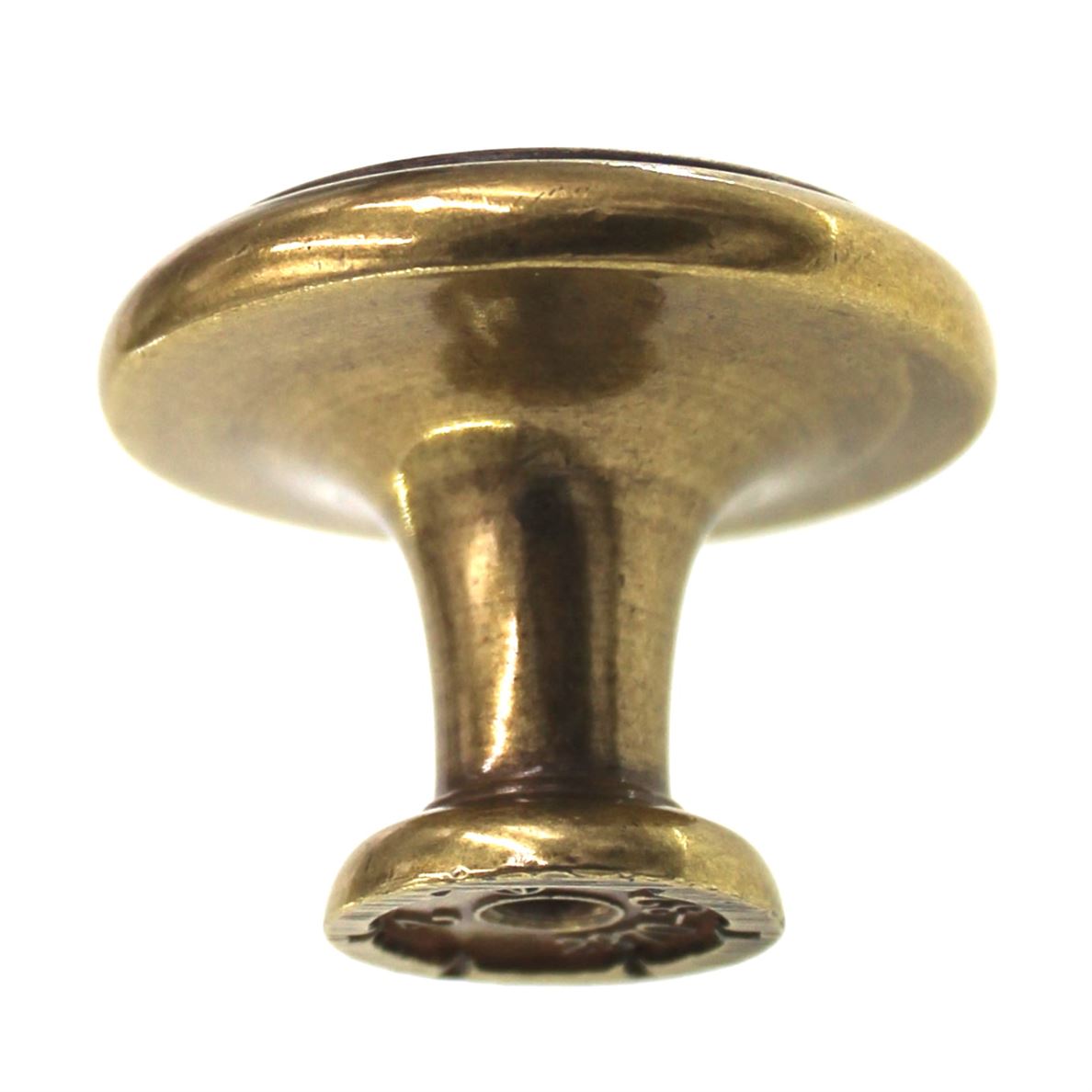 Amerock Hint of Heritage Regency Brass 1 1/4" Round Cabinet Knob BP2370-R1