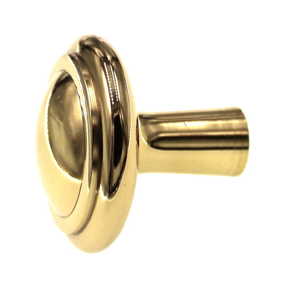 Amerock Heritage Brass Solid Brass 1 1/4" Round Cabinet Knob BP2371-B