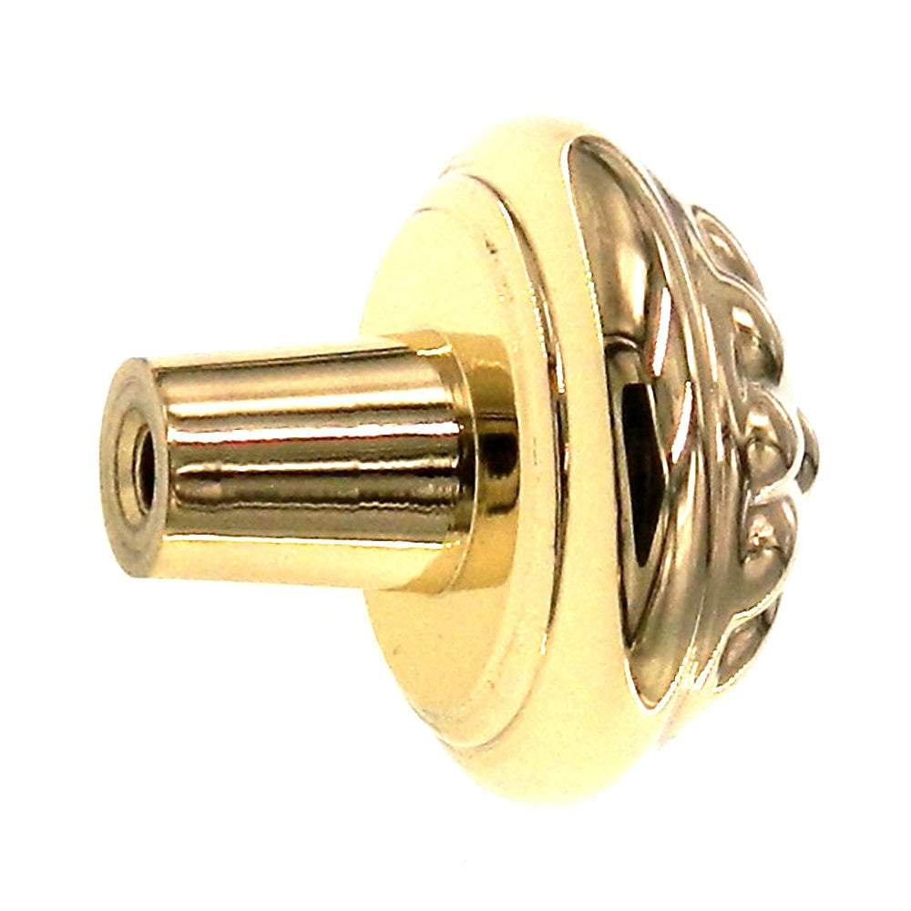 Amerock Heritage Brass 1 1/4' Polished Brass Round Cabinet Knob Pull BP2376-B