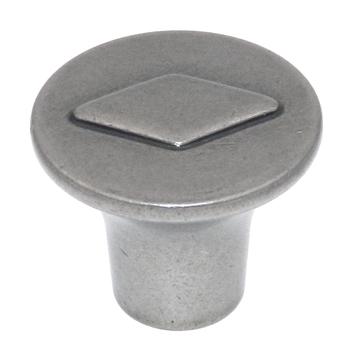 Amerock Vasari Antique Nickel 1 1/8" Diamond Cabinet Pull Knob BP24006AN