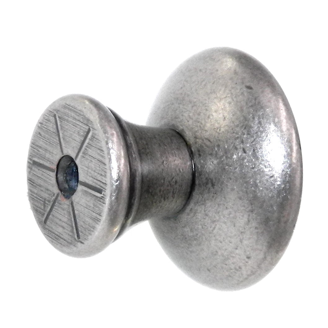 Amerock Vasari Antique Nickel 1 1/4" Round Disc Cabinet Knob BP24009-AN