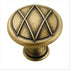 Amerock Lattice Distressed Brass 1 3/8 inch Round Cabinet Knob BP24234DBS