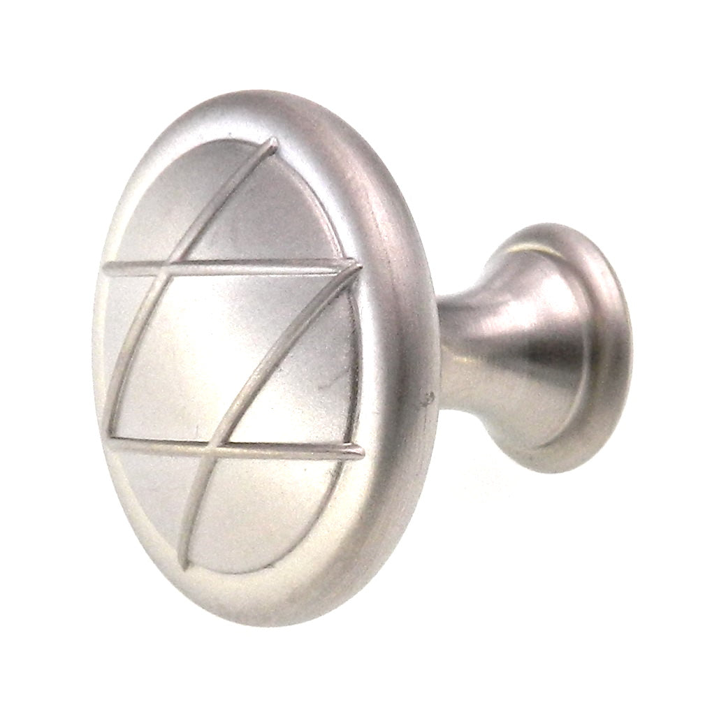 Amerock Lattice Satin Nickel 1 3/8" Round Cabinet Knob Pull BP24234-SN