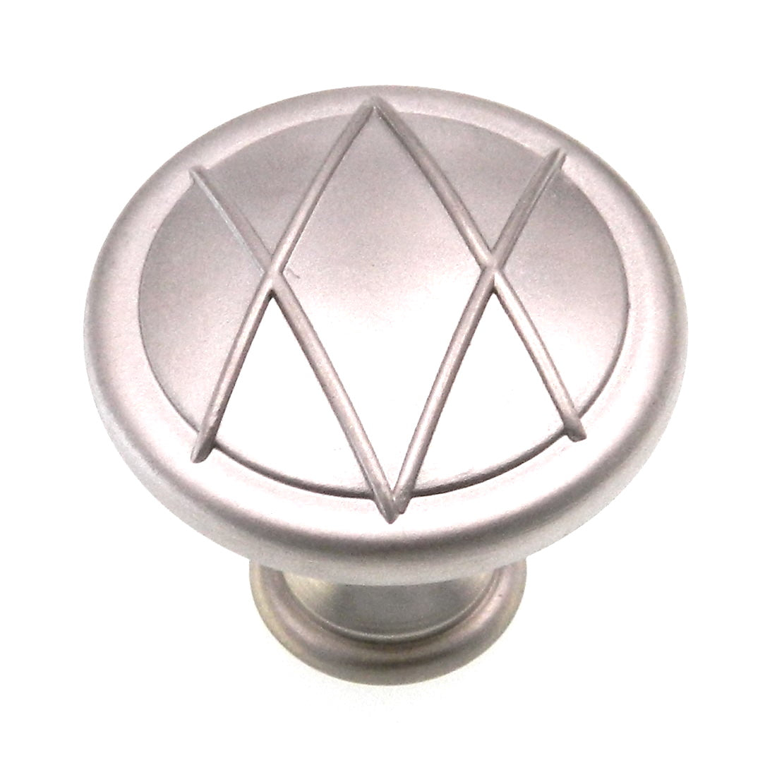 Amerock Lattice Satin Nickel 1 3/8" Round Cabinet Knob Pull BP24234-SN