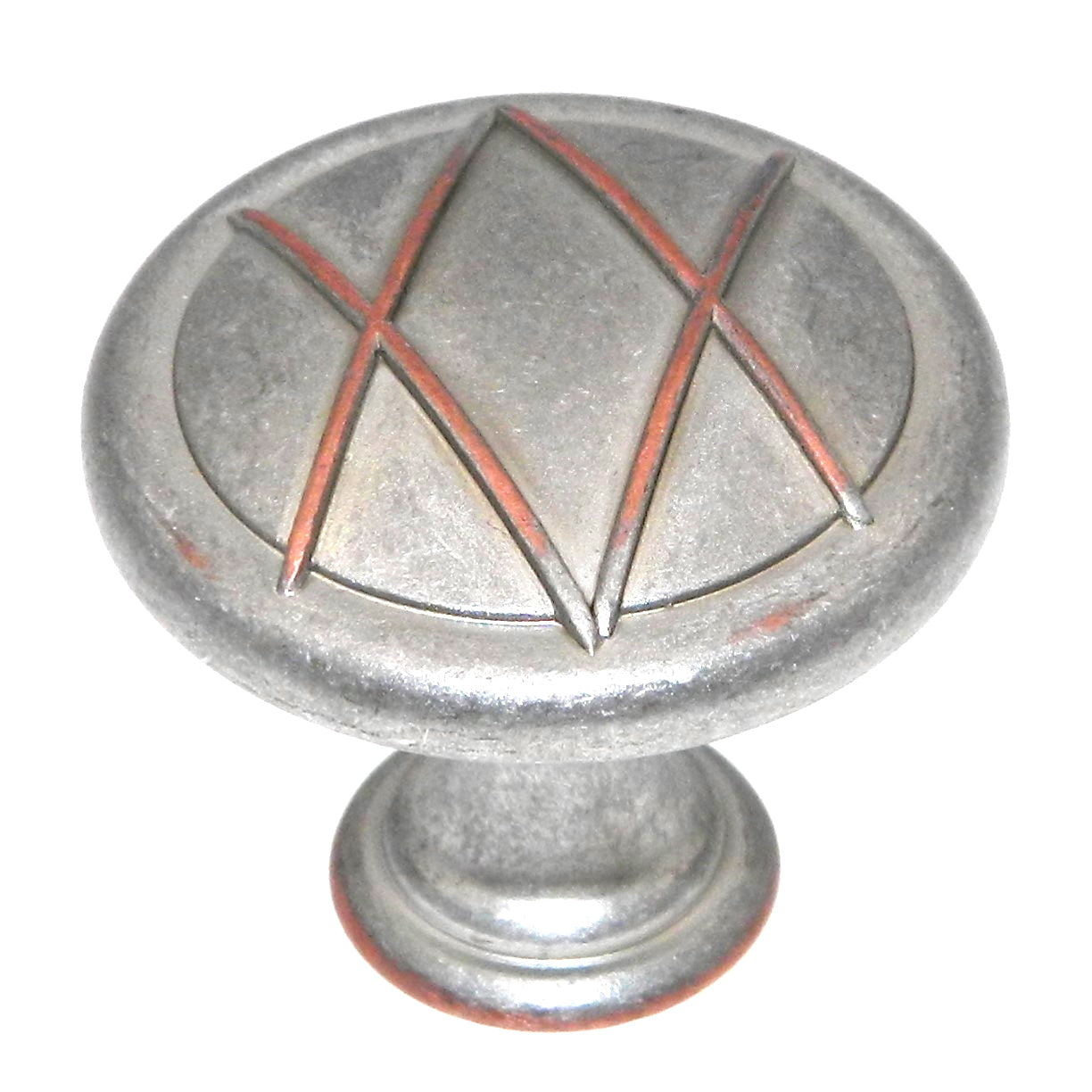 Amerock Lattice Weathered Nickel Copper Round Cabinet Pull Knob BP24234WNC