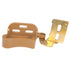 Pair of Amerock BP2603-3 Bright Brass 1/4" Overlay Self-Latch Knife Hinges