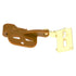 Pair of Amerock BP2606-3 Bright Brass 1/2" Overlay Self-Latching Knife Hinges