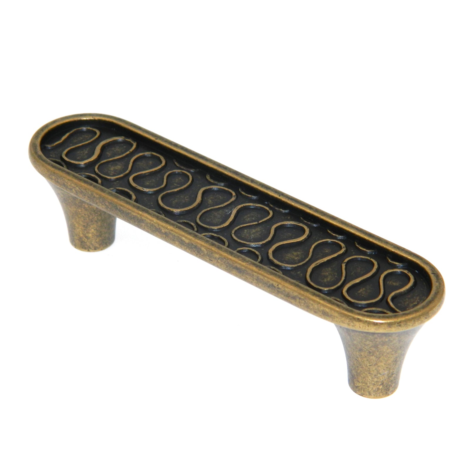 Amerock Playful Nature Weathered Brass Flat Oblong 3" Arch Cabinet Handle Pull BP26112-R2