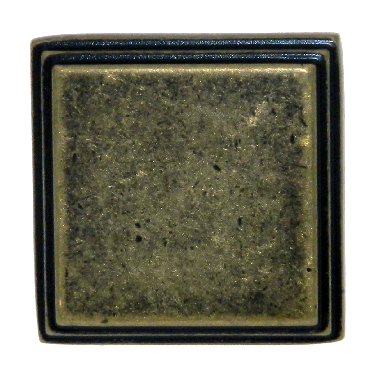 Amerock Manor Weathered Brass 1" Square Cabinet Pull Knob BP26117R2