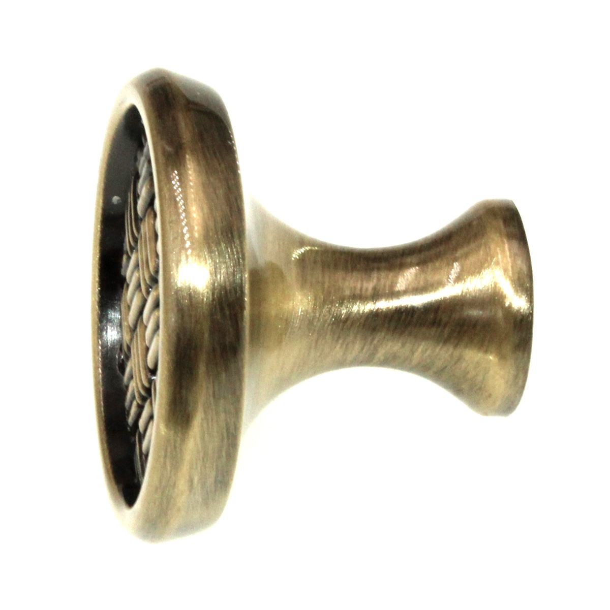 Amerock Patterns Elegant Brass 1 3/8" Hatch Cabinet Knob BP26123-EB