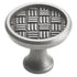 Amerock Patterns 1 3/8" Weathered Nickel Weave Cabinet Knob Pull BP26123-WN