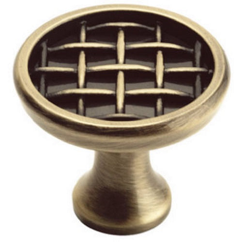 Amerock Patterns 1 3/8" Elegant Brass Disc Cabinet Knob Pull BP26125-EB