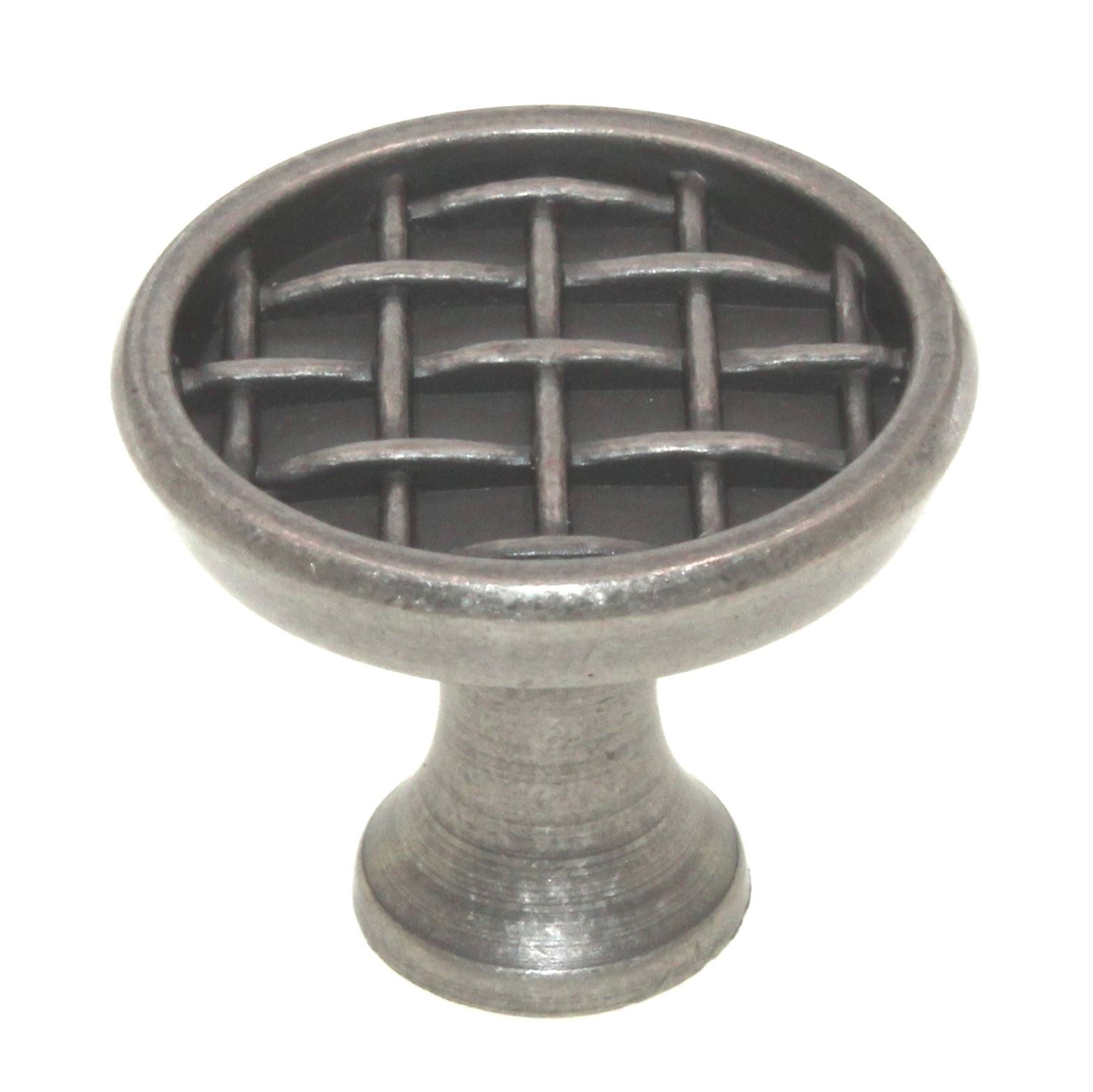 Amerock Patterns Weathered Nickel 1 3/8" Weave Cabinet Knob BP26125-WN