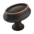 Amerock Manor Oil-Rubbed Bronze 2 inch Cabinet Knob Oversized Oval BP261272ORB